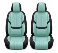 Generisch Kit Siège Auto Vert Menthe Avant pour Suzuki S-Cross 2 Couvre-Sièges Universels, Couleur Fraîche, Surface Souple et Côtés Noirs pour Petite Voiture SUV