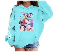 Generisch Kpop D-Demon H-Hunters Sweat à capuche vintage Y2K pour enfant, tendance, décontracté, manches longues, poche, pour les fans de K-pop, automne et hiver, streetwear, #46., 5-6 Jahre