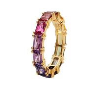 Generisch La bague de plusieurs zircones femmes simple bijoux de mode populaire anneaux supplémentaires pour hommes et femmes, 8, Métal, Aucune pierre précieuse