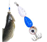 Generisch Lampes de pêche à LED, leurre de pêche en mer profonde avec crochet - Appât de pêche sous-marin éclairé LED - Pour perche en verre, mer, eau salée, halibut, perche, truite, offshore