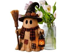 Generisch Lanternes d'Halloween effrayantes vintage en résine | Décoration de table d'Halloween pour automne, maison, intérieur, cottage, fête, salon, salle à manger, cheminée, bureau