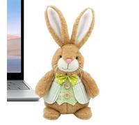 Generisch Lapin en Peluche - Jolie de 32 cm - Motif de Pâques - Peluche de Lapin Assis - pour Filles et - Nid de Pâques, Saint-Valentin, Anniversaire, fête, Petit Cadeau de Bienvenue