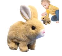 Generisch Lapin Sauteur Électronique - 6,69 x 6,5 x 3,54 Pouces Jouet Sauteur Électrique en Peluche Définir Lapin | Oreilles mobiles Électroniques Interactives pour et Adultes pour Schlafzi