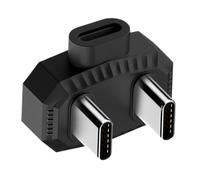 Generisch Lavalier - Adaptateur de microphone pour téléphone, Lavalier - Adaptateur de microphone Lavalier - Type C femelle à double mâle - Accessoire d'entrée audio pour l'enregistrement et la vidéo