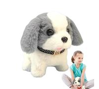 Generisch Le chiot en peluche, aboiements, plumes de queue | Jouet interactif pour animal de compagnie robot en peluche pour enfants à partir de trois ans, comme compagnon de jeu de rôle