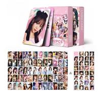 Generisch LE-SSERAFIM Lot de 60 cartes photo + 32 autocollants 92 cartes postales laser « Fearnot » Chewon, Yunjin, Eunchae, cartes photo (variées)