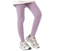 Generisch Legging athlétique pour filles, enfants, danse, course, yoga, entraînement, collants de danse, lilas, 2-3 ans
