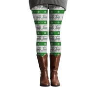 Generisch Legging de Noël pour femme - Imprimé - Extensible - Confortable | Imprimé de Noël festif avec matériau extensible, leggings confortables pour femme, pantalon décontracté serré pour la saison