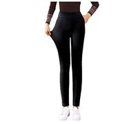 Generisch Legging en laine de cachemire de qualité supérieure avec technologie coupe-vent pour une chaleur durable et une protection optimale contre le froid, Noir , XXL
