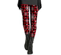 Generisch Legging festif pour femme, pantalon pailleté pour femme skinny pantalon de yoga imprimé brillant collant thermique à paillettes décontracté doux pantalon d'hiver extensible pantalon de fête