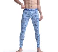 Generisch Legging imprimé pour homme - Long - Coupe-vent - Thermique - Sous-vêtements thermiques chauds - Sous-vêtements d'hiver - Coupe-vent - Pantalon de compression - Sport - Sous-vêtements