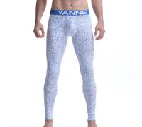 Generisch Legging imprimé pour homme - Long - Coupe-vent - Thermique - Sous-vêtements thermiques chauds - Sous-vêtements d'hiver - Coupe-vent - Pantalon de compression - Sport - Sous-vêtements