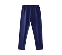 Generisch Leggings pour fille bio et automne - Pantalon 95 en coton à point chaud - Pour bébé fille, Marine, 5-6 ans