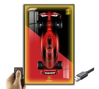 Generisch Lego Technic Ferrari SF-24 F1 42207 - Kit de construction de voiture - Collectibles pour adultes - Montage mural, décoration de maison ou de bureau - Couleur dégradée (pas de voiture)
