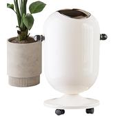 Generisch Les déchets de salle de bain peuvent être utilisés comme poubelle avec couvercle | Boîtes à ordures | Boîtes à déchets de 4 gallons le bas | Conteneur de recyclage avec roues pour le