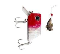 Generisch Leurre de Perche Flottant - Longueur Rock Minnow - Quatre centimètres - Appât à Silencieux - Force d'attraction optimale - Hameçon Triple en Acier à Haute résistance - Leurre pour