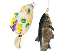 Generisch Leurre de surface pour poissons prédateurs | Leurre souple et fidèle à la nature - Leurre d'eau salée avec crochet sans weedless pour poisson-chat de rivière, masculinge, pêche sportive