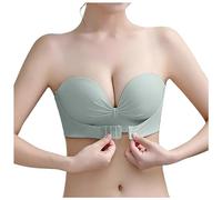Generisch Lift Commentaires Soutien-gorge push-up sans bretelles pour femme avec haut dos Tenue de yoga pour femme, vert, 40