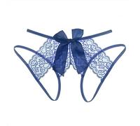 Generisch Lingerie Femme Sex Lingerie Sexy Femme Pure Desire Lace Culotte Passion Féminin File Ouverte Sous-vêtements, bleu, M