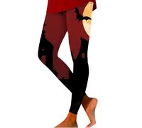 Generisch Lingerie Thème d'Halloween, imprimé drôle, legging d'entraînement de fitness de levage de hanche serré, pantalon de yoga legging 42 noir, Violet foncé., L