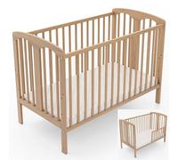 Generisch Lit bébé Sofia 60×120 avec kit de Transformation sans Matelas - Naturel et particulièrement Pratique