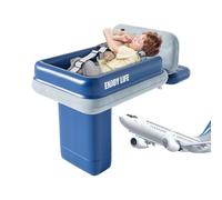 Generisch Lit d'avion - Lit gonflable de voyage pour enfants - 29,33 x 20,47 pouces | Matelas gonflable portable et pliable pour bébé pour garderie, avion, camping, train, hôtel, siège auto, road trip