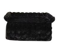 Generisch Lit de canapé pour chien - Peluche, 29,53 x 29,53 x 3,94 pouces Tapis de protection à bords surélevés confortable | Support de coussin doux lavable, lit de relaxation intérieure pour chambre