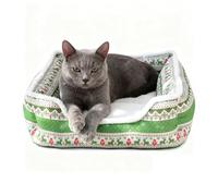 Generisch Lit de couchage pour chien | Luge en peluche lavable - Lit de Noël pour chats et chiens | Pour l'extérieur, l'hiver, les voyages, la voiture, le camping, la chaise, le canapé, un abri