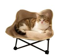 Generisch Lit hamac pour chat, peu encombrant et résistant à l'abrasion, convient pour les petits, moyens et grands chatons, intérieur et extérieur, jardin, cour, jeux et mouvements