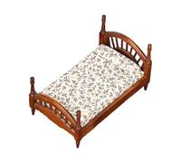 Generisch Lit peint, taille réaliste, couleur, B | Compatible avec les meubles de maison de modélisme, mode vintage, finition non mortel pour les petits logements