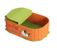 Generisch Lit pour chat | Grotte en feutre pour animaux de compagnie | Grotte de repos pour chatons | pour une utilisation saisonnière à l'intérieur, dans le salon et à la maison ; pour jouer, dormir