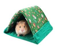 Generisch Lit pour hamster triangulaire 2 en 1 pour petits animaux domestiques tels que lapins et barbus, convient comme enclos et espace de couchage pour la maison, le salon dans le coin