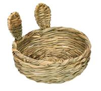 Generisch Lit pour lapin - Tapis de couchage et à mâcher en herbe | Niche de lapin pour enclos écuries, cages, niches pour petits animaux, intérieurs, enclos extérieurs, espaces ouverts et furets