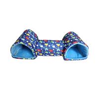 Generisch Lit tunnel caché pour bébé cochon, lavable, petit animal, trou confortable pour petits animaux, adapté pour jouer et se reposer comme lapins, furets, hamsters, etc. (bleu, taille unique)