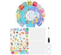 Generisch Livre d'activités - Jeu d'apprentissage - Jouet éducatif sensoriel - 20 x 20 cm - 30 pages - Activités éducatives - Cadeau de Noël - Nouvel An - Pour l'entraînement de la motricité et de la