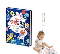 Generisch Livre d'apprentissage parlant - Livre de jouets pour enfants de 7,72 pouces - Papier enduit de 26,6 cm - Avec contrôle du volume pour apprendre le chinois, pinyin, formation de mots et de