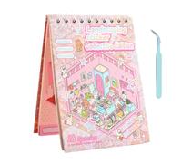 Generisch Livre de scènes d'autocollants | 3D Scènes créatives Set Mignon Mini Maison Stickers Free Cut Dece Decede Paper | Livre de Jeu préscolaire pour Journaling Voyage École Maison