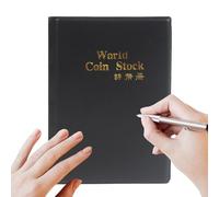 Generisch Livre pour collectionneur de pièces - Organiseur avec 120 poches - Support pour collection de pièces - Pour cours d'histoire, musée, exposition, projet scolaire, maintien de la culture