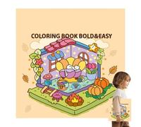 Generisch Livres de coloriage pour enfants dessin animé - Bloc à dessin, matériau de remplissage sacs surprises, interactions parent-enfant, tout-petits, adolescents | Utilité multi-usage extérieur