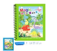 Generisch Livres de coloriage réutilisables avec stylos à eau, livres de coloriage réutilisables avec stylos à eau, livre de coloriage à l'eau pour , jouet éducatif portable, jouet de dessin