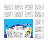 Generisch Livres d'emploi pour, Jeu éducatif interactif - Livre d'énigmes pour l'éducation précoce - pour Maternelle, école, Voyage, Vacances, Anniversaire, Noël