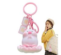 Generisch Llavero Animal - Llavero Animal Lindo - Llavero de muñeca con asiento giratorio de flores - Lindo colgante para bolso - Décoration de mochila de la suerte para niños y niñas, Get Rich, Siehe