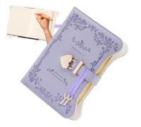 Generisch Lock Journal avec serrure, B6, en cuir PU, avec serrure et clé, 360 pages, rechargeable, journal secret pour femmes et filles, organisateurs personnels