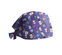 Generisch Loisirs Chapeau Réglable Stehohr Femmes Yashmak Infirmière Chapeau Imprimé Protection de Noël Casquettes de Baseball Casquette Noire Femmes, d, taille unique