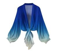 Generisch Long cardigan noir pour femme dans un style bohème d'été fin est parfait pour les fêtes à la plage. Pull chaud pour femme, bleu ciel, S