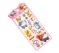 Generisch Lot d'autocollants 3D en forme d'animal, mignons mini autocollants décoratifs pour ordinateur portable, mur, guitare, valise, cahier, agenda, tablette, lunettes, loisirs créatifs