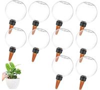Generisch Lot de 10 boules d'irrigation automatique pour plantes en pot - Système d'irrigation automatique pour plantes intérieures et extérieures - Insert d'auto-arrosage pour pots de fleurs - 500 ml