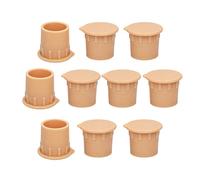 Generisch Lot de 10 cache-trous pour clôture de piscine - Capuchons de protection pour sol - Pour l'extérieur dans le jardin, la cour, le commerce et les zones résidentielles