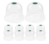 Generisch Lot de 10 cloches de croissance réglables pour - Cloche de jardin transparente et dôme de serre - Pour protéger et croître