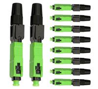 Generisch Lot de 10 connecteurs rapides à fibre optique SC APC - Accessoires pour stations de base de communication et amateurs de technologie